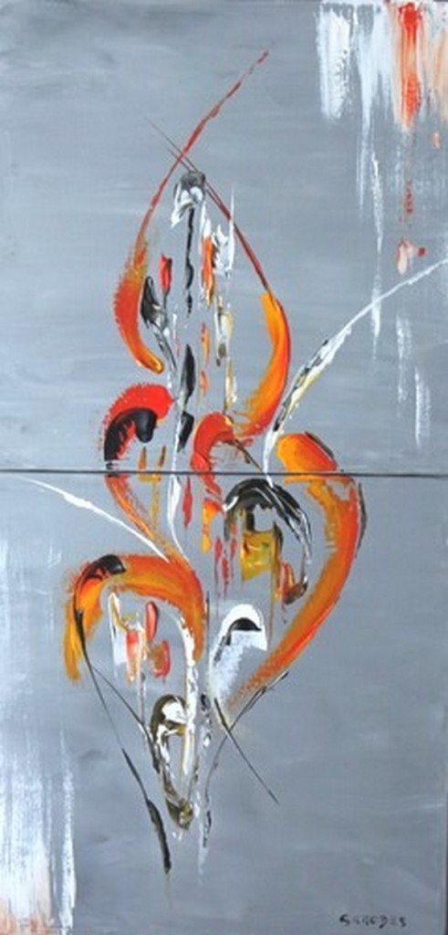 A coeur perdu - dyptique - 40x80